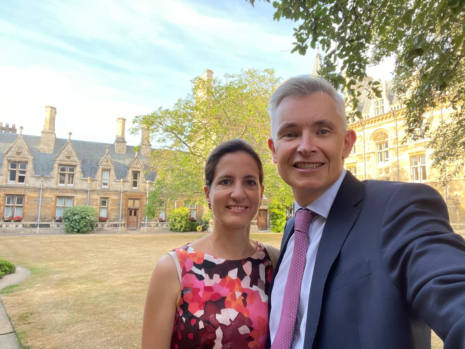 Simon Eade and his wife Natalia